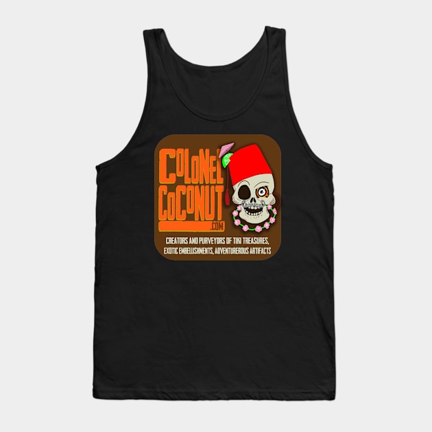 Colonel Coconut Logo Tank Top by colonelcoconut